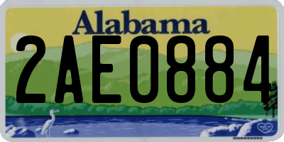 AL license plate 2AE0884