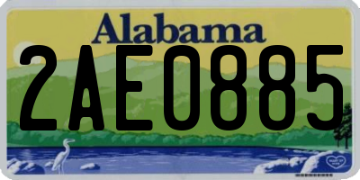 AL license plate 2AE0885