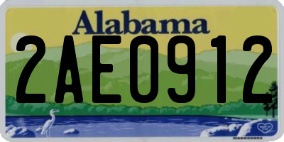 AL license plate 2AE0912