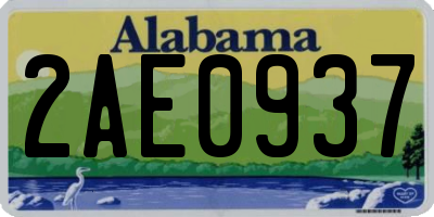 AL license plate 2AE0937