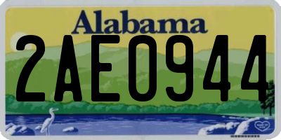 AL license plate 2AE0944