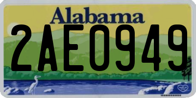AL license plate 2AE0949