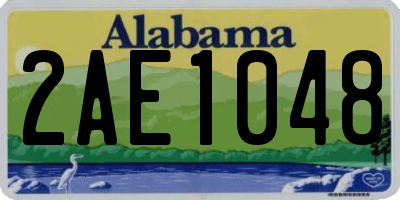 AL license plate 2AE1048