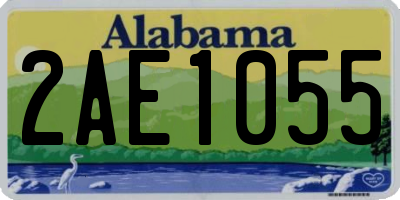 AL license plate 2AE1055