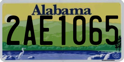 AL license plate 2AE1065