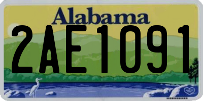 AL license plate 2AE1091