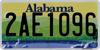 AL license plate 2AE1096