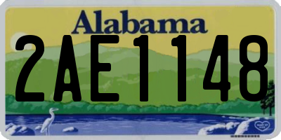 AL license plate 2AE1148