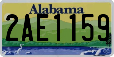 AL license plate 2AE1159