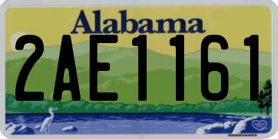 AL license plate 2AE1161
