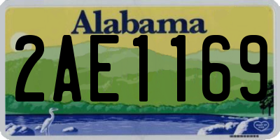 AL license plate 2AE1169