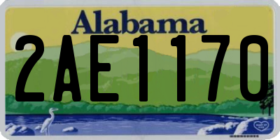 AL license plate 2AE1170