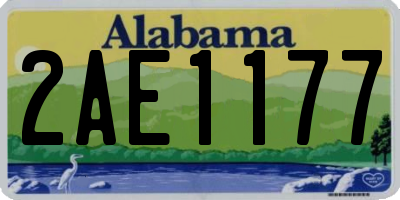 AL license plate 2AE1177