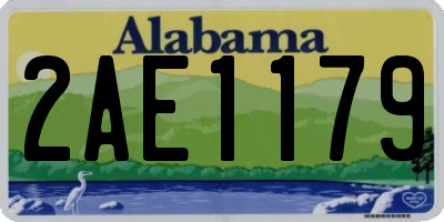AL license plate 2AE1179