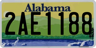 AL license plate 2AE1188