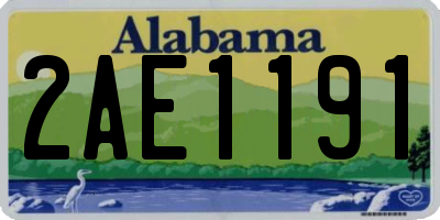 AL license plate 2AE1191