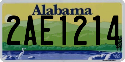 AL license plate 2AE1214