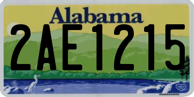 AL license plate 2AE1215