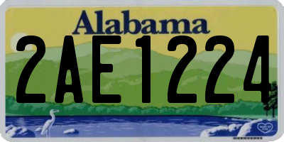 AL license plate 2AE1224