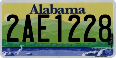 AL license plate 2AE1228