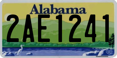 AL license plate 2AE1241