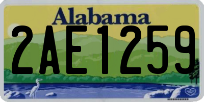 AL license plate 2AE1259