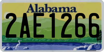 AL license plate 2AE1266