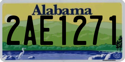 AL license plate 2AE1271