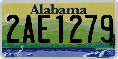 AL license plate 2AE1279