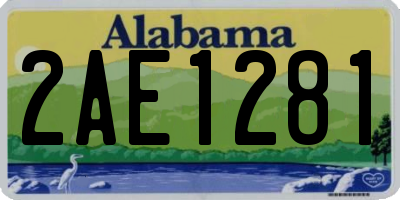 AL license plate 2AE1281