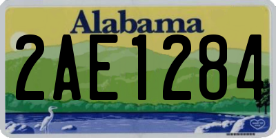 AL license plate 2AE1284