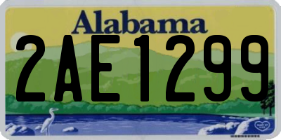 AL license plate 2AE1299