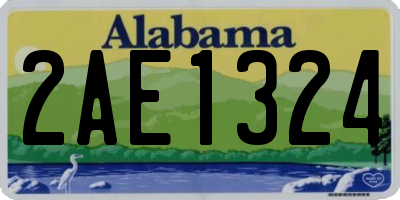 AL license plate 2AE1324