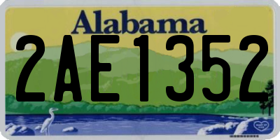 AL license plate 2AE1352