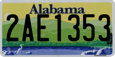 AL license plate 2AE1353