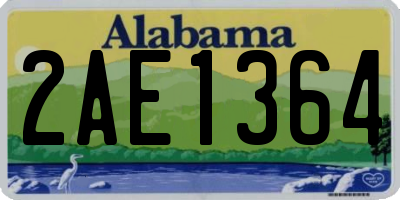 AL license plate 2AE1364