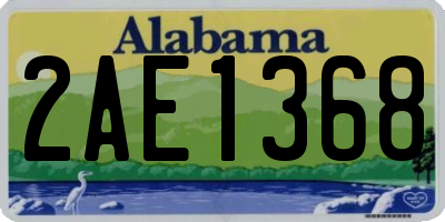 AL license plate 2AE1368