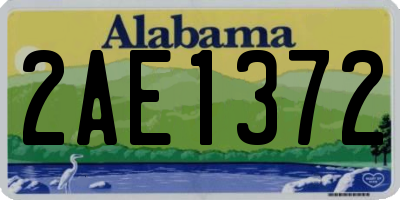 AL license plate 2AE1372