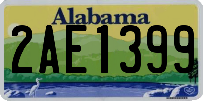 AL license plate 2AE1399