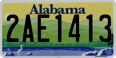 AL license plate 2AE1413