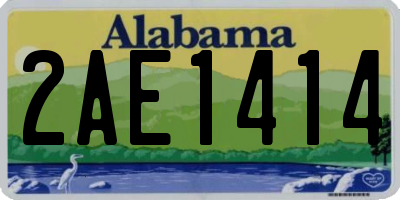 AL license plate 2AE1414