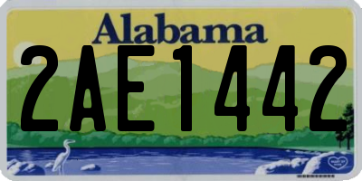 AL license plate 2AE1442