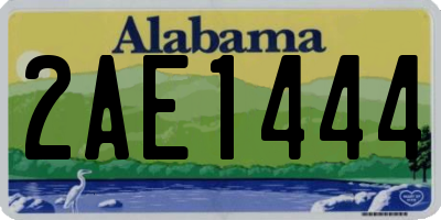 AL license plate 2AE1444