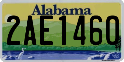 AL license plate 2AE1460