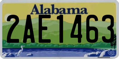 AL license plate 2AE1463
