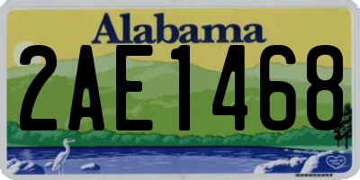 AL license plate 2AE1468