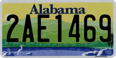 AL license plate 2AE1469