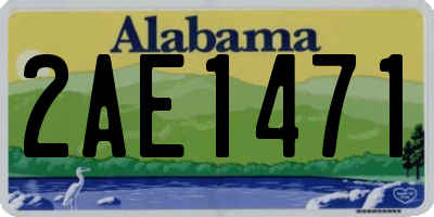 AL license plate 2AE1471