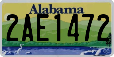 AL license plate 2AE1472