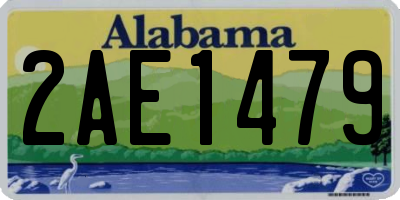 AL license plate 2AE1479